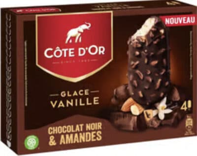 Glace Vanille Chocolat Noir & Amandes