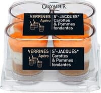 Verrines Apéro St-Jacques Carottes & Pommes fondantes