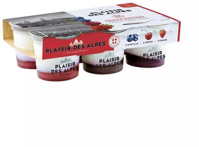 Plaisir des Alpes - Fruits Rouges 6 x 125 g