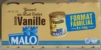Yaourt au Lait Entier saveur Vanille