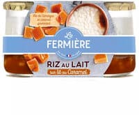 Le Riz au Lait à la vanille sur lit au caramel 2x160g