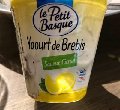 Yaourt de brebis saveur citron