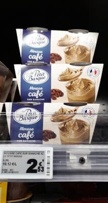 Mousse au café sur ganache
