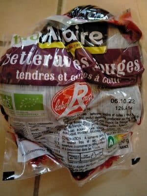 Betteraves rouges issues de l'agriculture biologique