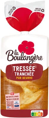Brioche tressée tranchée pur beurre 650g