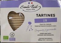 Tartine bio craquantes au lin