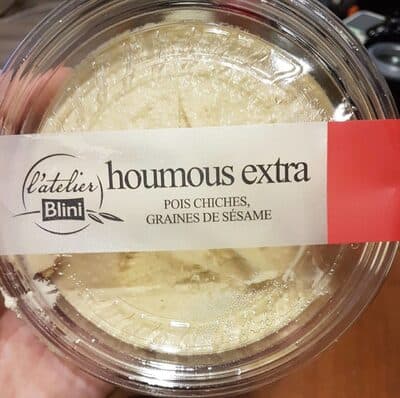 Houmous extra, pois chiches, graines de sésame