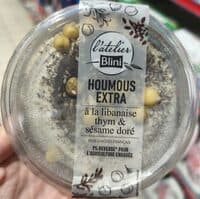 Houmous à la libanaise, thym et sésame doré