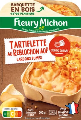 La tartiflette au Reblochon cuisinée aux petits oignons