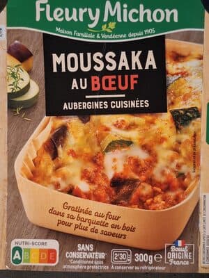 Plat cuisiné Moussaka Boeuf & Aubergines avec une touche de menthe douce