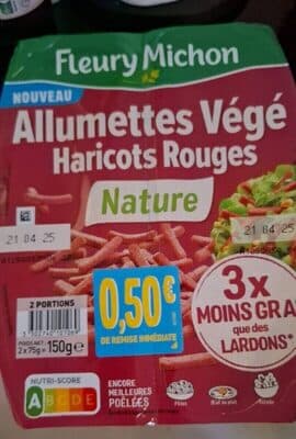 Allumettes Végé Haricots Rouges Natures