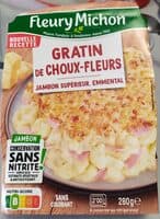 Gratin de Choux-Fleurs au Jambon & à l'emmental