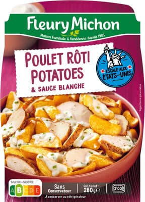 Le Poulet Rôti Potatoes et sa sauce blanche