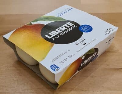 Liberté à la grecque sur lit à la mangue 4 x 100 g