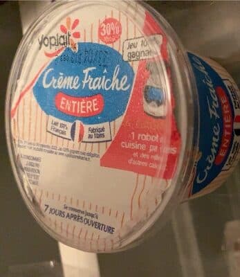 Crème fraîche entière 30%MG