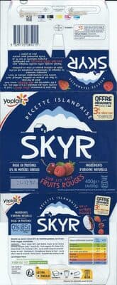 Skyr sur lit aux fruits rouges 4 x 100 g