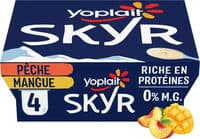 Skyr pêche et mangue