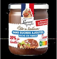 Pâte à tartiner 20% de noisettes et cacao