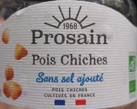 Pois chiches sans sel ajouté