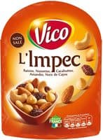 Mélange de graines grillées et de raisins secs