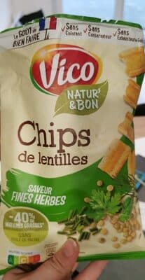 Chips de lentilles saveur fines herbes