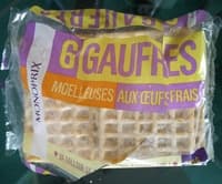 6 gaufres moelleuses aux oeufs frais