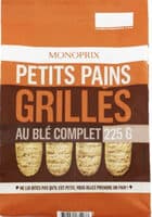 Petits Pains grillés au blé complet