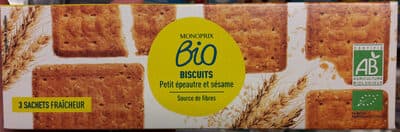 Biscuits petit épeautre et sésame