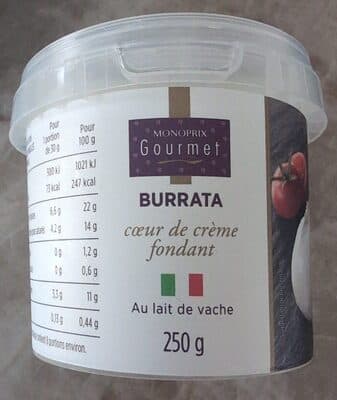 Burrata au lait de vache (17% MG)