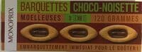 Barquettes choco noisette