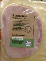 Jambon cuit qualité supérieur