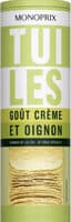 Tuiles gout crème et oignon