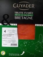 Truite fumée Bretagne élevée en eau douce