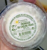 Fromage de chèvre frais (12 % MG)