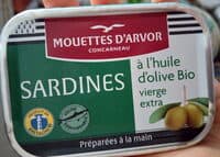Sardines à l'huile d'olive Bio vierge extra
