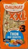 Sandwich thon oeuf crudites XXL