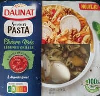 Saveurs pasta chèvre noix légumes grillés