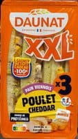 Pain viennois poulet cheddar