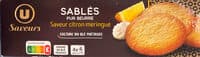 Sablés pur beurre saveur citron meringué