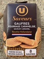 Gaufres hollandaises fourrage caramélisé saveur caramel 250g