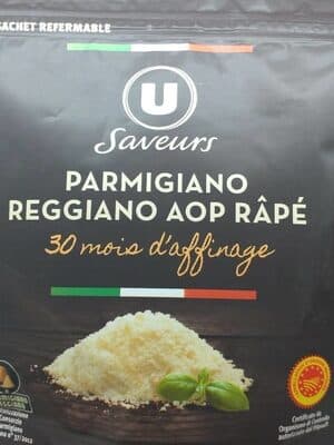 Parmigiano Reggiano AOP râpé affinage 30 mois 30%mg , 60g