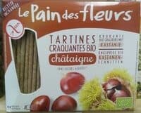 Tartines craquantes bio à la châtaigne sans gluten