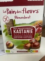 Blumenbrot Bio Knusperbrot Kastanie