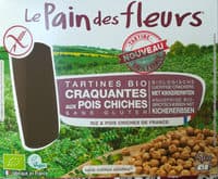 Tartines Bio craquantes aux pois chiches sans gluten