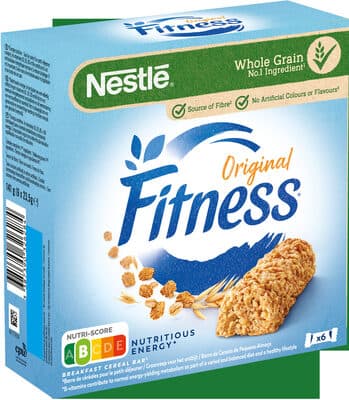 NESTLE FITNESS Barres de Céréales Nature 6x23,5g