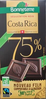 Chocolat Noir Costa Rica 75% De Cacao
