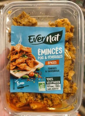 Émincés pois & féveroles épicés