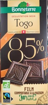Dégustation Noir Togo 85%