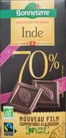chocolat noir 70% Inde
