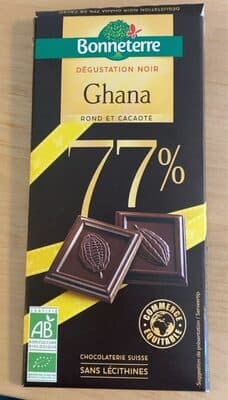 Chocolat noir Ghana 77%